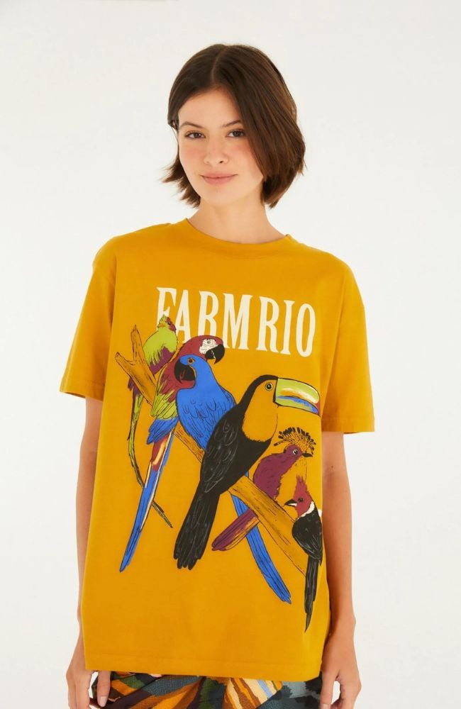 T-Shirt Média É Do Brasil Amarelo Pólen