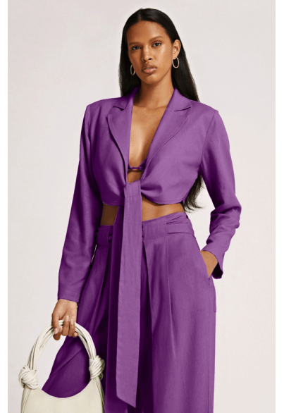 Blusa Gola Esporte Manga Longa Transpasse Frente Roxo Blusa Gola Esporte Manga Longa Transpasse Frente Roxo